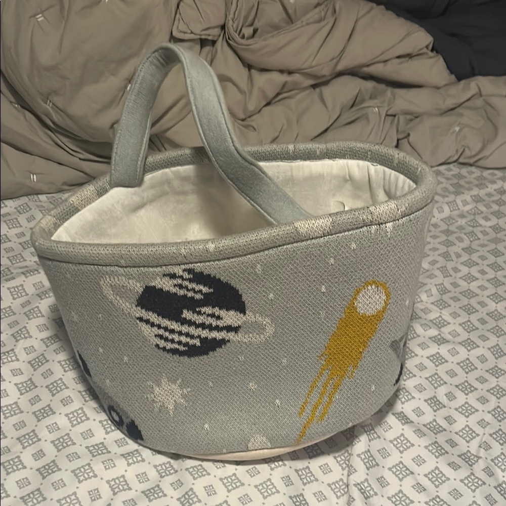 Space-Themed Fabric Basket